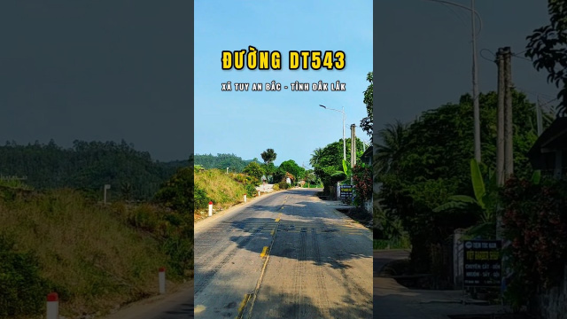 Đường DT543 🇻🇳 Tuy An Bắc - Đắk Lắk #quoclo #daklak #phuyen #roadtrip