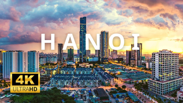 Hanoi, Vietnam 🇻🇳 in 4K ULTRA HD 60 FPS by Drone