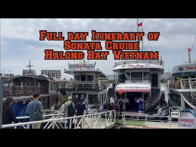 Sonata Cruise full itinerary from Hanoi to Halong bay  Vietnam