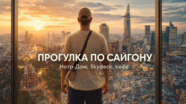 КРАСИВЫЙ САЙГОН: НОТР-ДАМ, SKYDECK И ЛУЧШИЙ КОФЕ