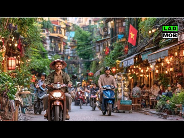 Hanoi Old Quarter Street Life Walking Tour | Vietnam in 4K HDR walk
