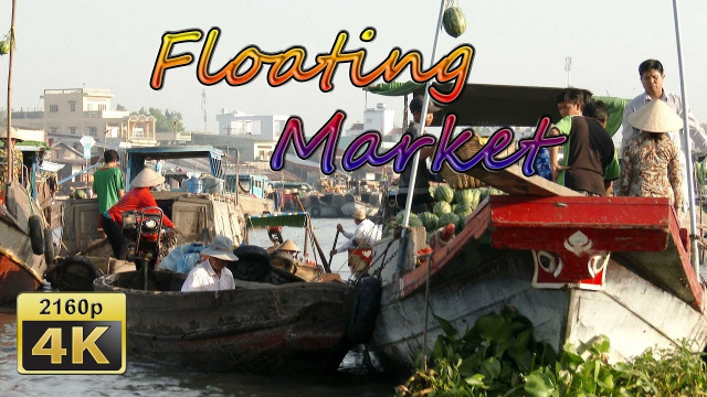 Can Tho, Kim Tho Hotel and Floating Market - Vietnam 4K Travel Channel