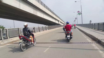 Cầu H&oacute;a An,Bi&ecirc;n H&ograve;a,S&ocirc;ng Đồng Nai,VietNam, 21.10.2017