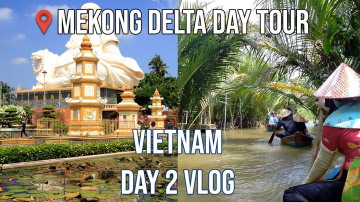 Mekong Delta day tour, Vietnam: Day 2 - Vinh Trang Pagoda, Bến Tre canal boat ride