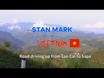 Road driving up from Lao Cai to Sapa, Vietnam. April 12, 2009