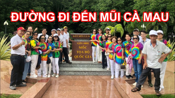 Đường đi đến mũi C&agrave; Mau