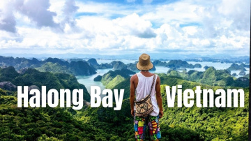 Aerial Shot of Halong Bay, Vietnam