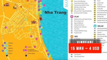 КАРТА ГОРОДА НЯЧАНГ НА РУССКОМ ЯЗЫКЕ | РАЙОНЫ НЯЧАНГА | ГДЕ ЛУЧШЕ ВЫБРАТЬ ОТЕЛЬ В НЯЧАНГЕ