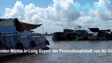 Vietnam: Schwimmende M&auml;rkte in Long Xuyen