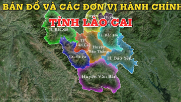 Bản đồ tỉnh L&agrave;o cai v&agrave; c&aacute;c huyện, th&agrave;nh phố mới nhất