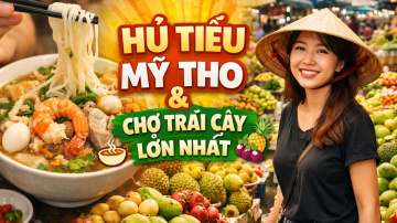 MY THO Travel Vlog 🇻🇳 | Thưởng Thức Hủ Tiếu Mỹ Tho & Dạo Quanh Khu CHợ Tr&aacute;i C&acirc;y Lớn Nhất Mỹ Tho