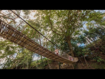 327 Вьетнам Янг Бей эко-парк ВОДОПАДЫ САМЫЙ СТРАШНЫЙ МОСТ Vietnam Yang Bay WATERFALL SCARY BRIDGE
