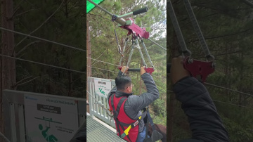 Thử zipline Datanla