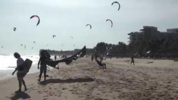 Вьетнам Муйне рай для кайтсерферов Kitesurfing in Mui Ne Vietnam